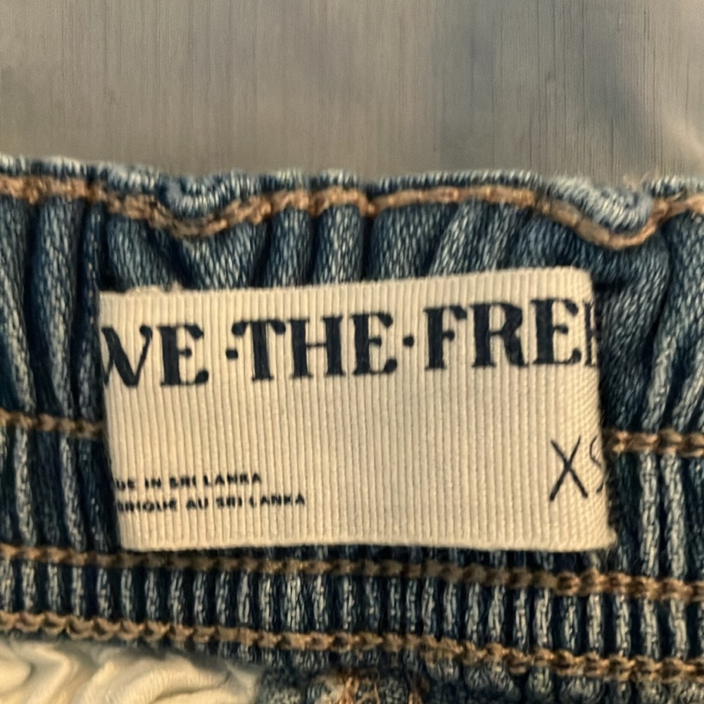 We the Free glitch drop pull on belted jogger boho faded jeans Free People - Picture 8 of 13